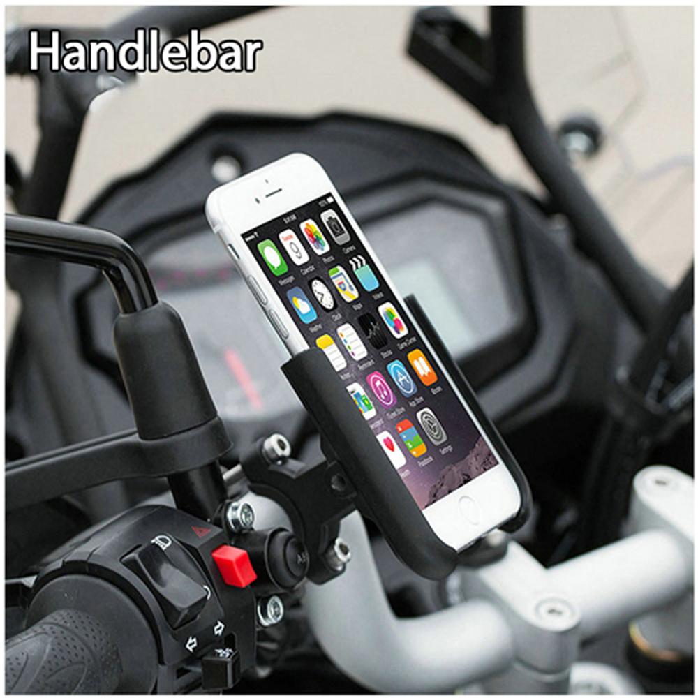 For Harley Softail Fat Boy Road Glide 114 FLFB FLFBS Street Bob Motorcycle Handlebar Mirror Mobile Phone Holder Stand Bracket
