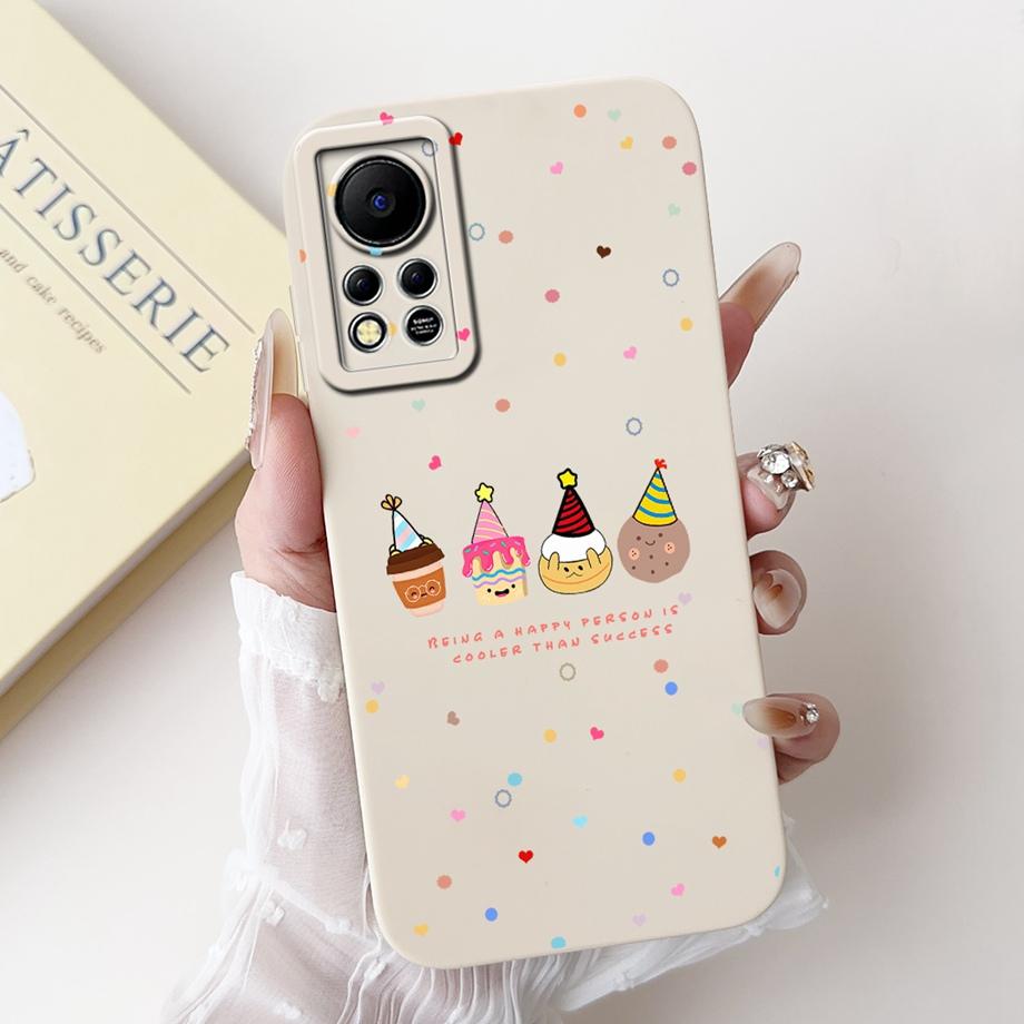 Phone Case for Infinix Hot 11s NFC X6812B Infinix Hot 11s X6812 Protection Cover Soft Liquid Silicone Coque Animals Bumper Shell