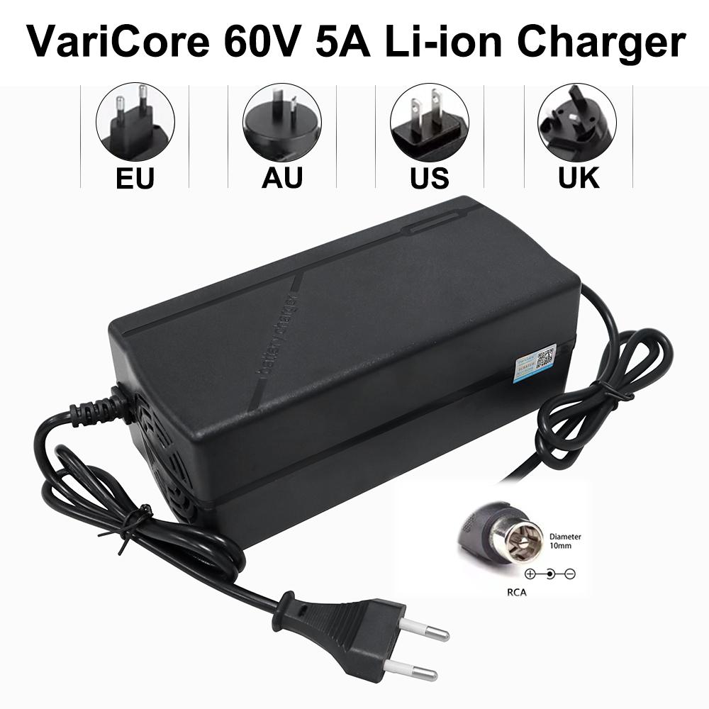 Зарядное устройство для литий-ионных аккумуляторов 67,2 В 5 А, 16S, литий-ионный аккумулятор, интеллектуальная защита, выходной порт DC/авиационный/RCA/XLR/треугольный разъем