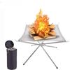 Camping CampFire Rack Foldable Mesh Fire Pit Wood Stove Fire Frame Rack Garden Backyard BBQ Bonfire