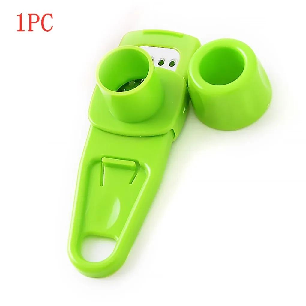 1 Pack Mini Garlic Grinder Creative Garlic Press Kitchen Garlic Mash Manual Garlic Mashing Green Kitchen Gadgets