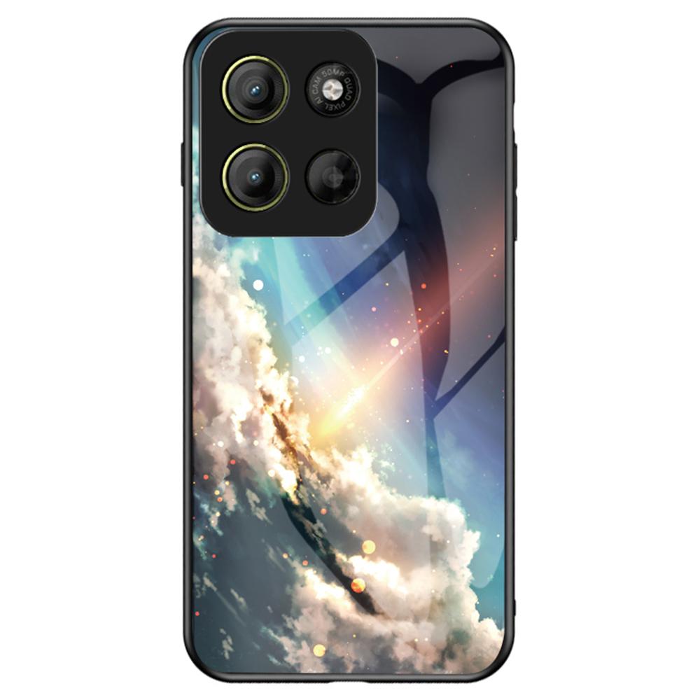 Чехол для Motorola Moto G15 4G с рисунком «Звездное небо», чехол для телефона из закаленного стекла