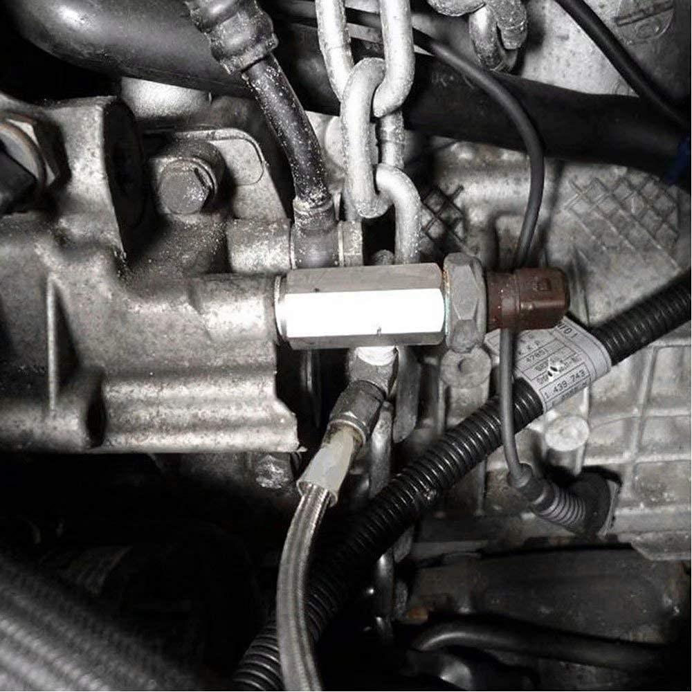 1/8'' BSPT и 1/8'' NPT и M10 алюминиевый соединитель датчика давления масла для тройника NPT адаптер для турбонагнетателей серебристый