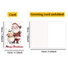 10PCS Cute Cartoon Christmas Greeting Cards Set with Envelopes, Large Size Xmas Cards for Holiday Wishes & Gifts