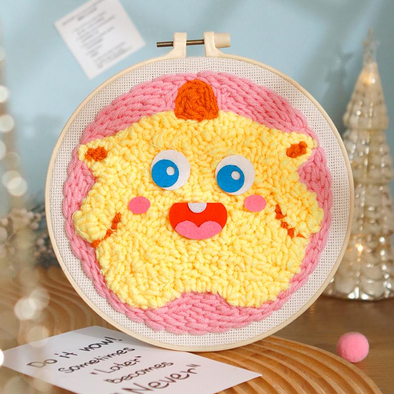 Набор для вышивания русской гладью своими руками: Набор шерстяной живописи "Орнамент для пары"