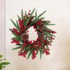 Christmas Wreath Decoration Front Door Winter Ornament Garland Decorations Backdrop