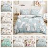 Bed Three-Piece Illustration Bunny Quilt Cover 3D Digital Printing Kit