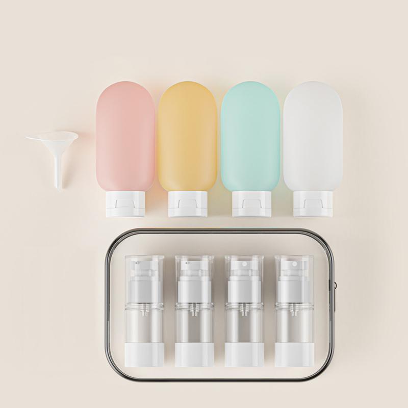 Набор дорожных флаконов AS Вакуумный флакон для лосьона с распылителем Дорожные портативные многоразовые флаконы Инструмент для косметики для жидкой основы 3 типа