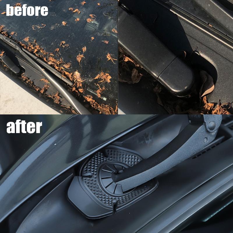 4/2pcs Universal Car Windshield Wiper Dustproof Cover Debris Leaves Falling Protection Sleeve Windscreen Wiper Bottom Hole