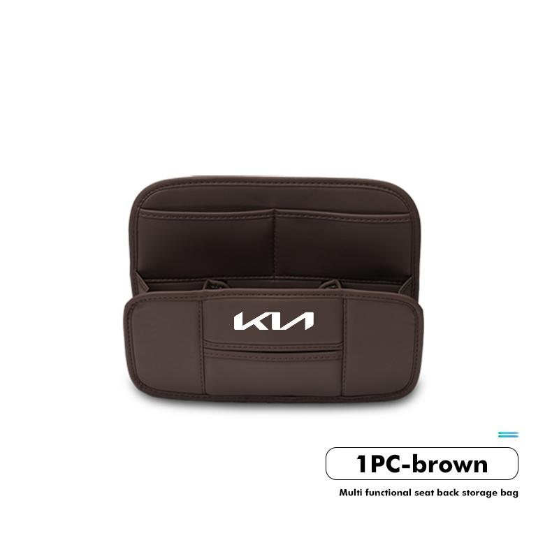 PODV6 For KIA Car Seat Organizer Back Storage Bag Rear Anti-wear Pocket Cerato Soul Venga Forte Spectra Sedona Niro Cadenza