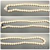 Akoya Pearl Necklace Natural Jewelry Pink Beige Approx. 42cm 7.5mm–8.0mm 36.3g Silver Clasp