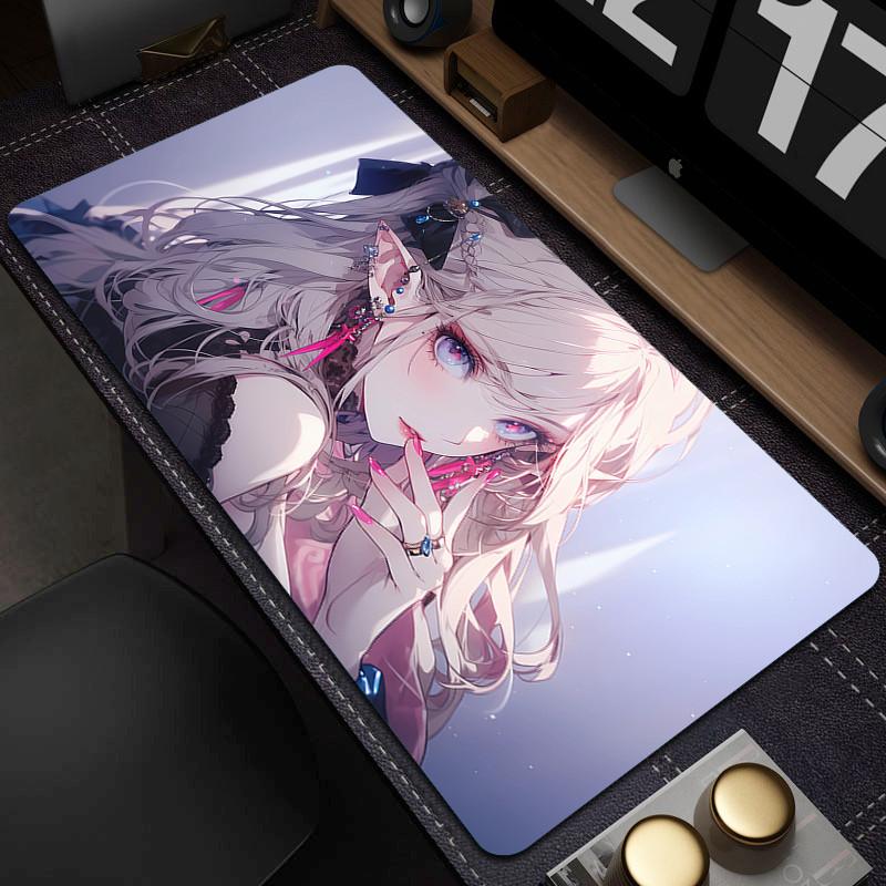 Anime Girls Mouse Pad NonSlip Gaming Mousepad Rubber Computer Keyboard Pads Office Large Table Mat