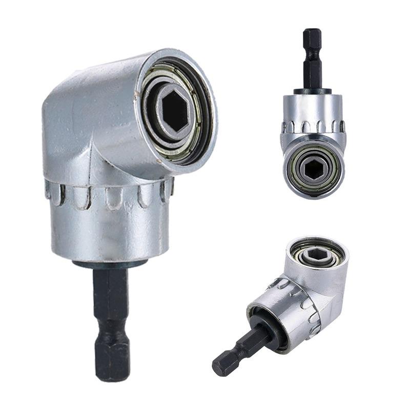 105 Degree Angle Screwdriver Set 1/4 Inch Hex Bit Socket Socket Holder Adapter Adjustable Bits Drill Bit Angle Screw Driver Tool for Home