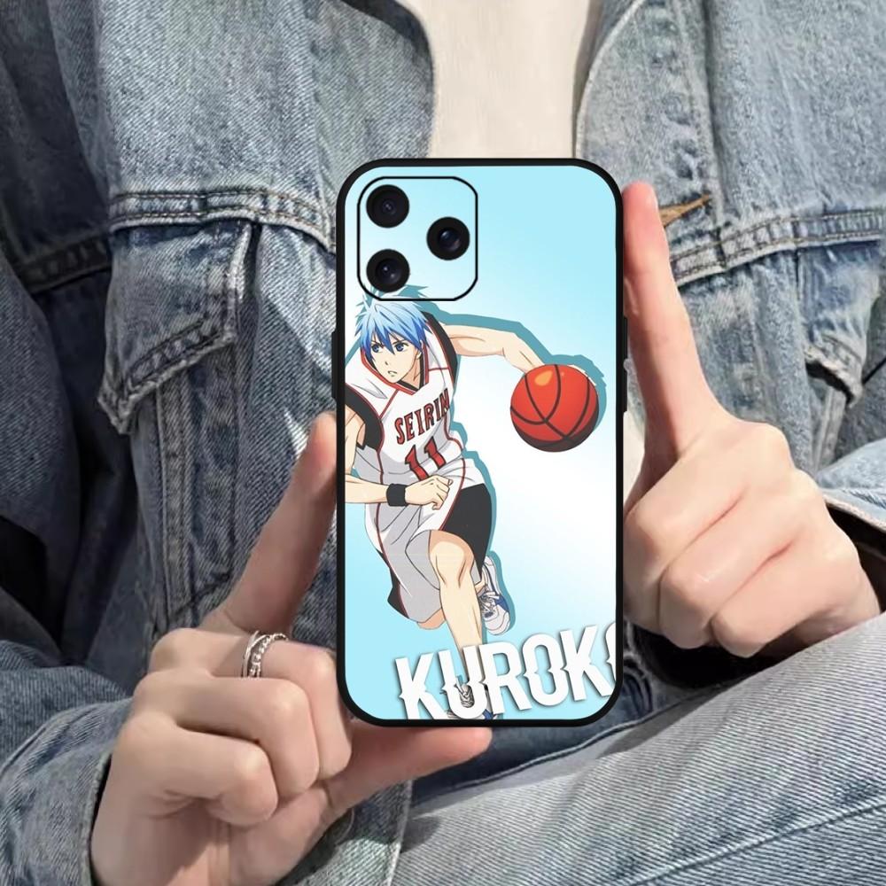 Чехол для телефона Bilibili Anime Kuroko Basketball для iPhone Mini 11 12 13 14 15 Pro XS Max X Plus SE XR, черный мягкий чехол