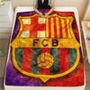 Фланелевое одеяло с принтом ФК «Барселона», Высококачественное, Удобное для всех сезонов, Декор для дома, Тепло и комфорт
