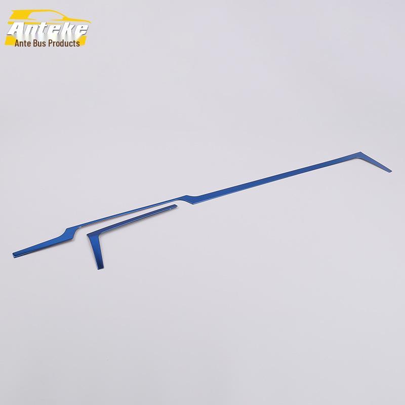 Mingtu Center Console Trim: Fits 17 Models - Electroplated Dashboard Decorative Strip for Cars