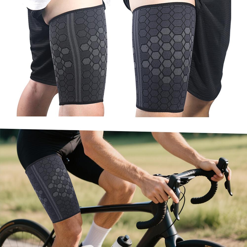 1 шт. Компрессионные рукава на бедро Защита и поддержка суставов для бега, спорта, облегчения боли в ногах, бандаж для ног для мужчин и женщин