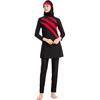 Женский мусульманский купальный костюм с кепкой и принтом, купальник, пляжная одежда, купальники