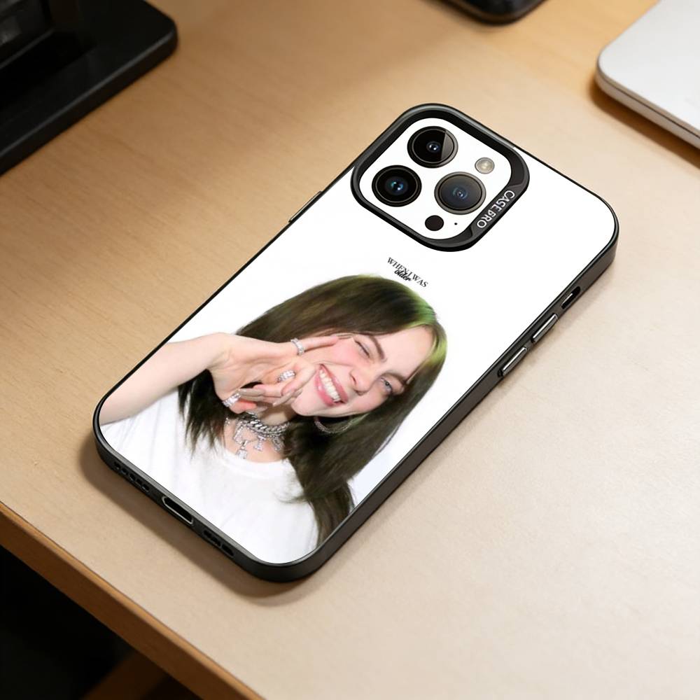 Чехол для телефона Billie Eilish Bad Guy для iPhone 17,16,15,14,13,12,11 Plus,Pro Max,XS,Цветной Посеребренный Внутренний Чехол