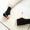 Немецкие бархатные перчатки с открытыми пальцами и половиной ладони, теплые, осенне-зимние, тонкие, эластичные, для вождения, печати, сенсорного экрана, для учебы студентов