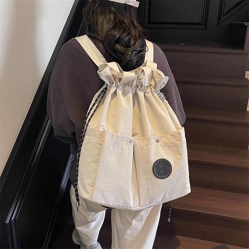 Multifunctional Travel Bag Shoulder Tote Bag Female Drawstring Backpack New Large Capacity Lightweight Waterproof Backpack