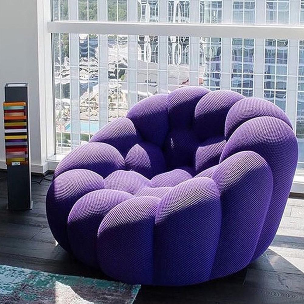 Rochford Irregular-Shaped Bubble Chair for Living Room - Stylish Football Sand Design for Single Person Leisure