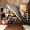 Аниме One-Punch Man Коврик для пола Мягкий фланелевый коврик для пола Подходит для прихожих, гостиных, спален и ванных комнат