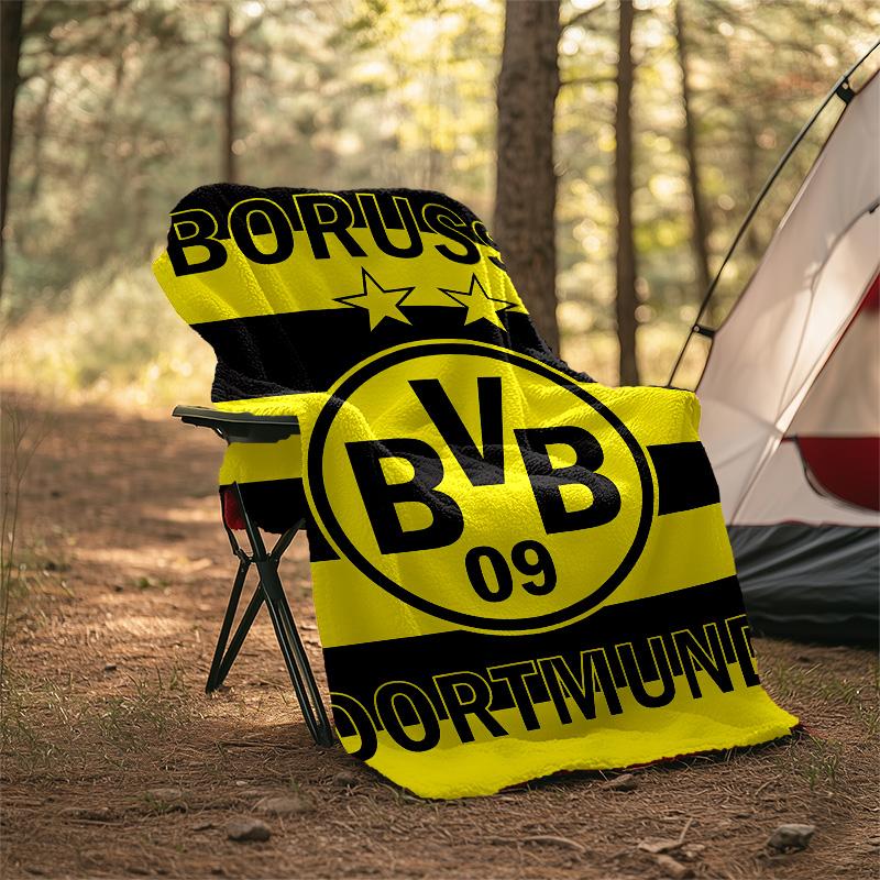 1pc B-BVB Theme Blanket - Digital Print, Polyester, Cozy for All Seasons, Perfect for Outdoor, and Travel