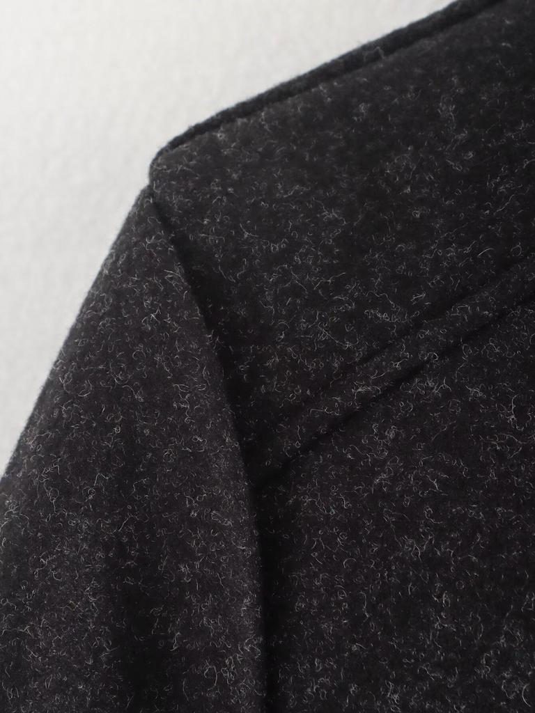 Женский твидовый жакет в европейском и американском стиле с карманами на молнии, осень 2024