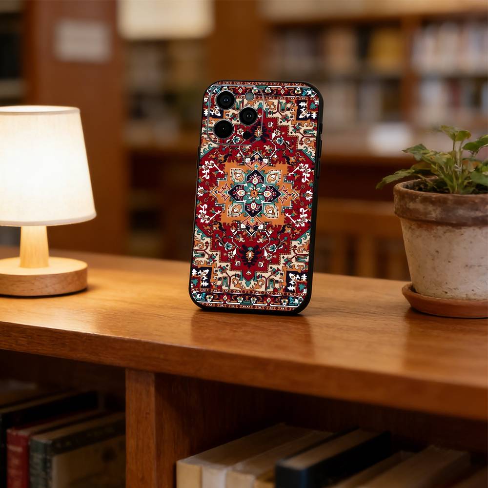 Чехол для телефона с персидским ковром, силиконовый, мягкий, для IPhone 17 16 15 14 13 12 11 X XR Plus Pro Max Plus
