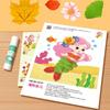 Развивающие игрушки DIY набор материалов для пасты Бумага Мультфильм Наклейка Книга Дети