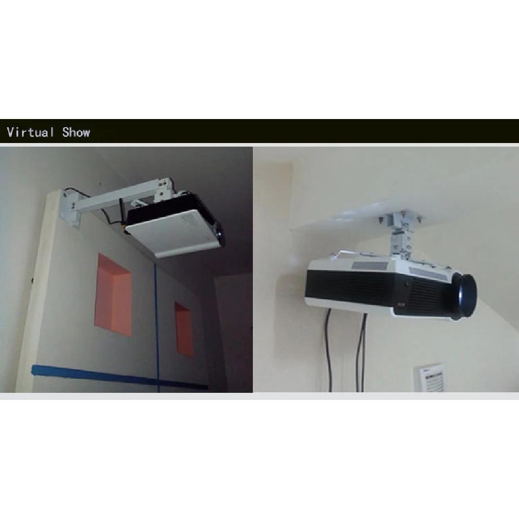 White Color Beamer Ceiling Mount For HD LCD LED C6 C2 C3 TD96 TD97 YG650 C6 M19 K25 3D Projector Adjustable Wall Bracket Hanging