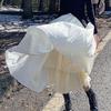 Heavy-Duty Patchwork Yarn Puffy Skirt - 2 Colors