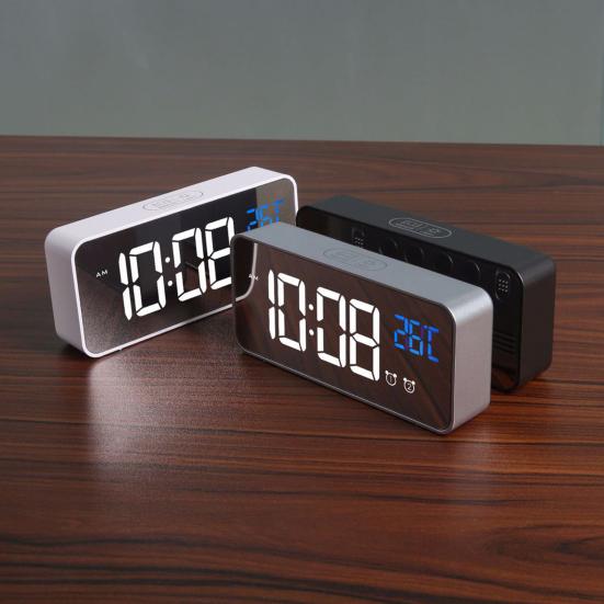 Многофункциональный USB перезаряжаемый светодиодный цифровой экран с повтором будильника