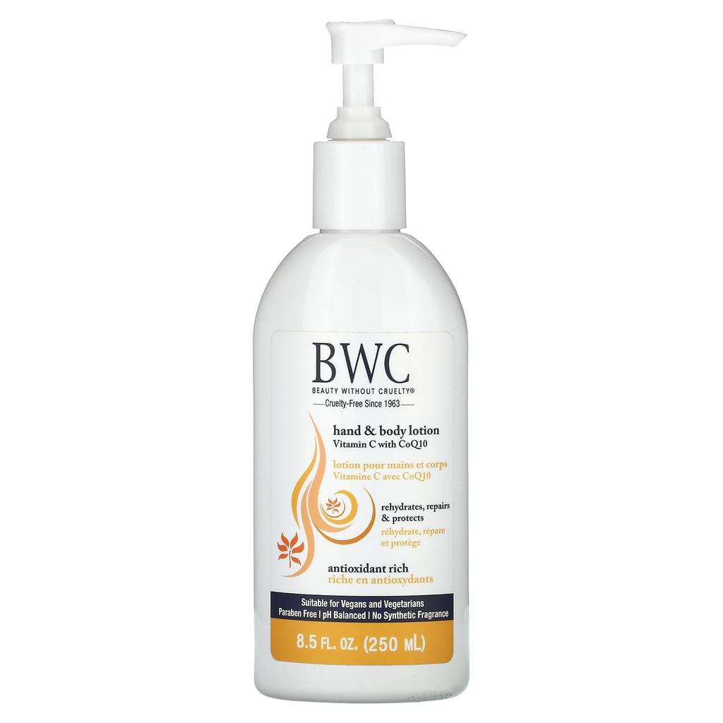 Beauty Without Cruelty Hand & Body Lotion, Vitamin C and CoQ10, 8.5 Fl Oz (250 Ml)