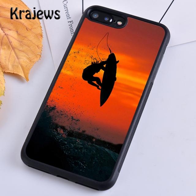 Krajews Серфинг Морской Пляж Доска для серфинга Волна Чехол для телефона Для iPhone 17 Air 15 16 14 plus 11 12 13 pro max coque Чехол Fundas