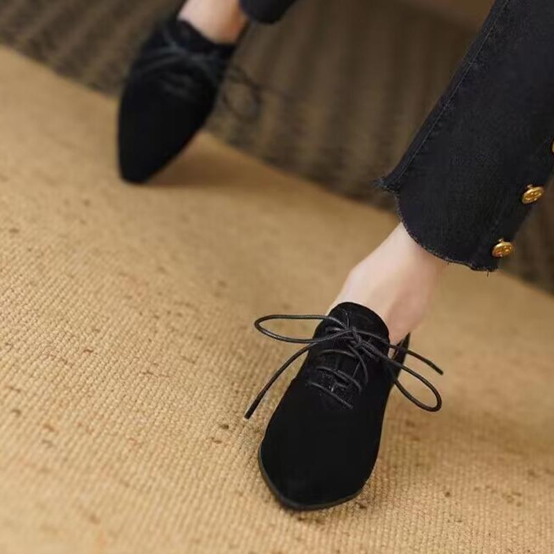 Женские туфли на среднем каблуке, замшевые модные оксфордские брендовые туфли на массивном каблуке, новые весенние дизайнерские женские туфли с острым носком, Mujer Zapatillas