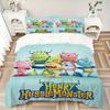 Monster Friends Adventure Print 3Pcs Bedding Setduvet Cover With 2 Bedropillowcase Home Birthday Gift