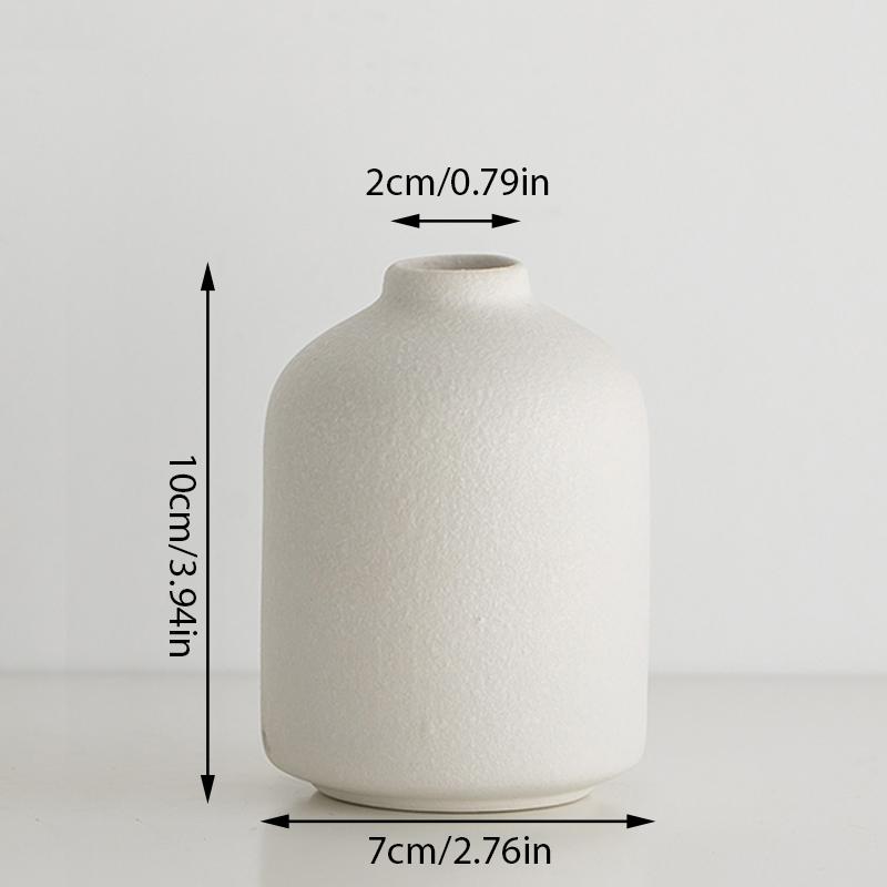 Mini Ins Nordic White Керамическая ваза Украшение гостиной Домашняя керамика и фарфор для цветов Вазы Настольная фигурка
