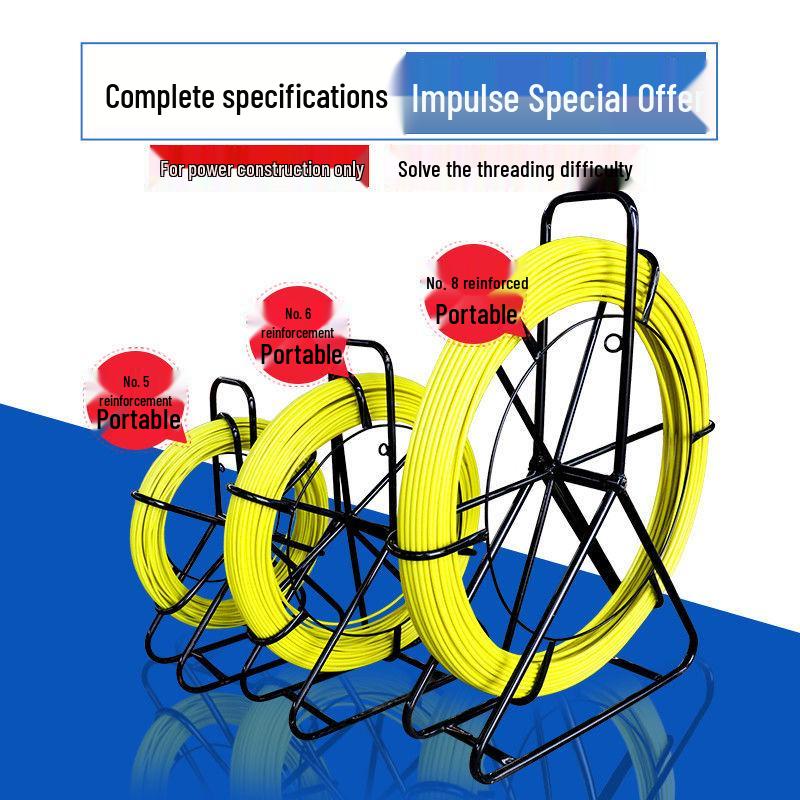Fiberglass Cable Puller & Pipe Threader for Electricians