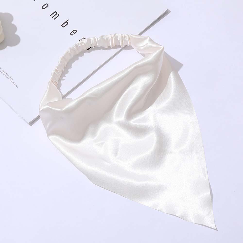 Band Elegant Headbands Silky Satin Hair Accessories Headwrap Turban Bandana Triangle Hair Scarf