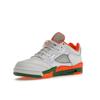 Детские кроссовки Air Jordan 5 Retro Low GS Hurricanes серо-футбольно-серые бриллиантово-оранжевые FQ1293-018