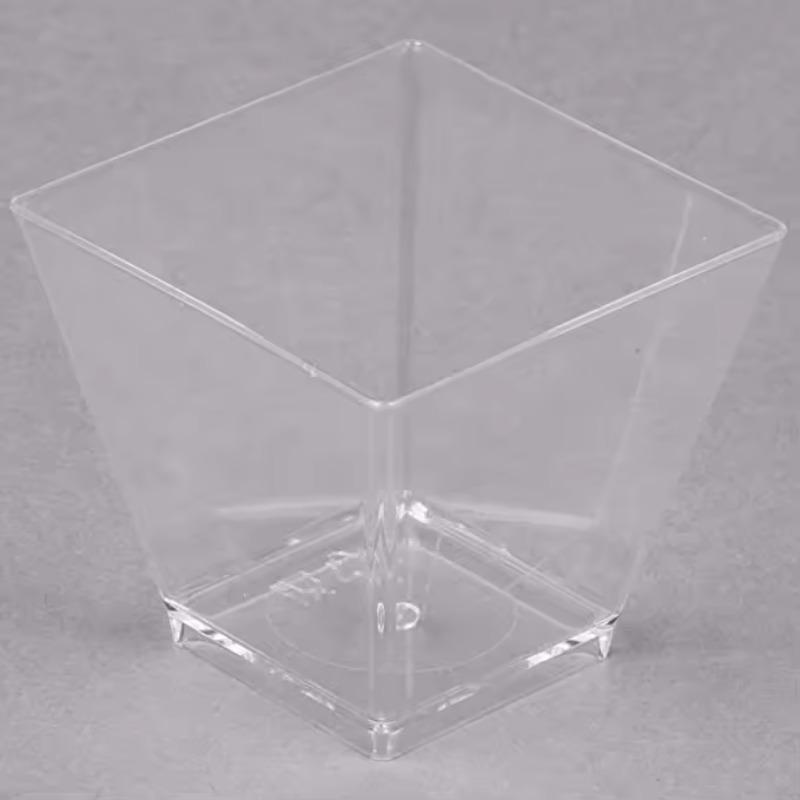 50/100 шт. Круглые стаканчики для десертов, одноразовые прозрачные стаканчики для парфе, стаканчики для мороженого, суфле, желе, праздничные принадлежности