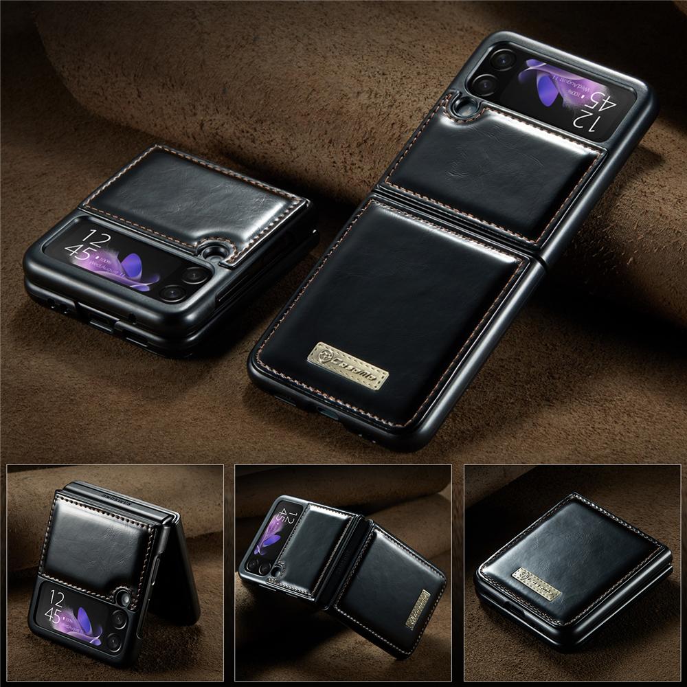 Кожаный чехол с защитой от отпечатков пальцев для Samsung Galaxy Z Flip 3 Flip4 Flip 4 5g Flip3 модный защитный чехол для мобильного телефона