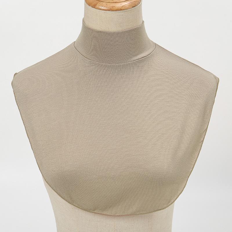 Korean Style Round Base Layer False Collar - All-Season Decorative Accessory
