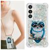 Owl Sparkling Design Case for Samsung iPhone Xiaomi Redmi Oppo Moto...Honor 90,Honor 90 Lite,Google Pixel 7a,Pixel 8,Pixel 9