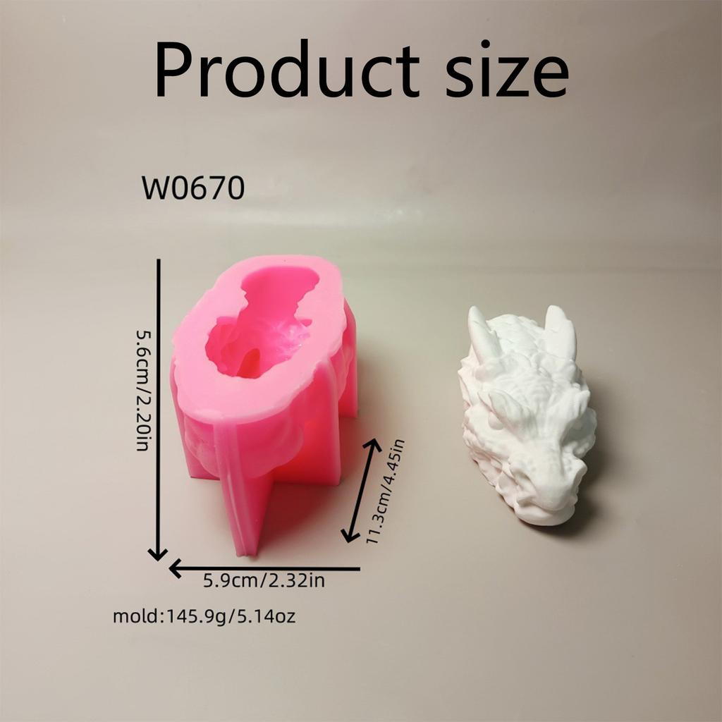 Силиконовые формы для свечей в виде головы дракона из эпоксидной смолы, свечи, мыла, шоколадной помадки, силиконовые формы для цементной глины, силиконовые формы