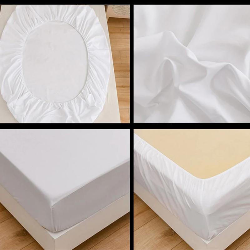 1 шт. Простыня на резинке высокого качества, Водонепроницаемый протектор матраса без наволочки - Премиальная микрофибра, Дышащий наматрасник с карманами