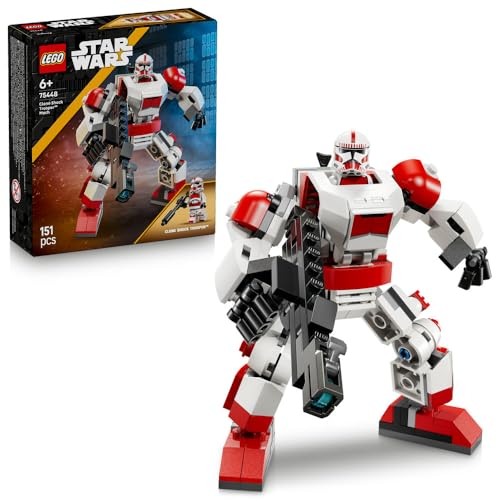 Игрушка-механический костюм Clone Shock Trooper™ из LEGO Star Wars, Подарок на день рождения, Развивающие конструкторы, Космическая игра для мальчиков и девочек, Возраст 6, 7, 8 и 9 лет, 754
