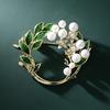 Senior Brooches Flower Leaf Brooch Pins for Women Suit Pendant  Fashion Brooches Jewelry
